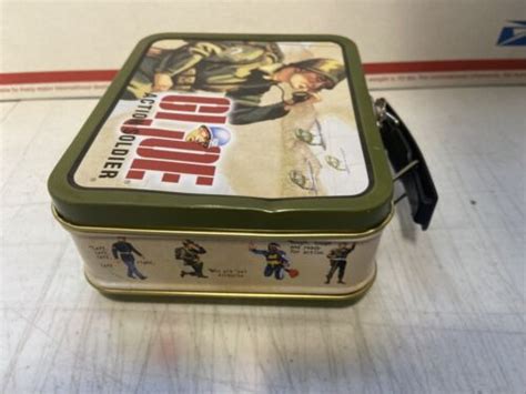 Vintage GI JOE Action Soldier Metal LUNCH BOX 1997 Hasbro